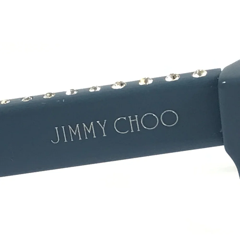 Jimmy Choo Eyeglasses Frame JC3004B 5012 Shiny Blue Butterfly Crystals 54-16-140